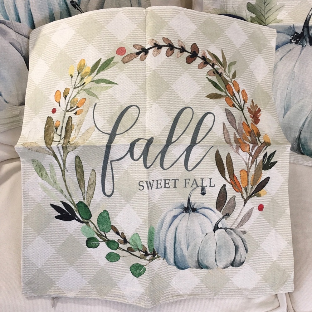 3 Fall Pumpkin Decorative Pillow Covers - Picture 3 of 6